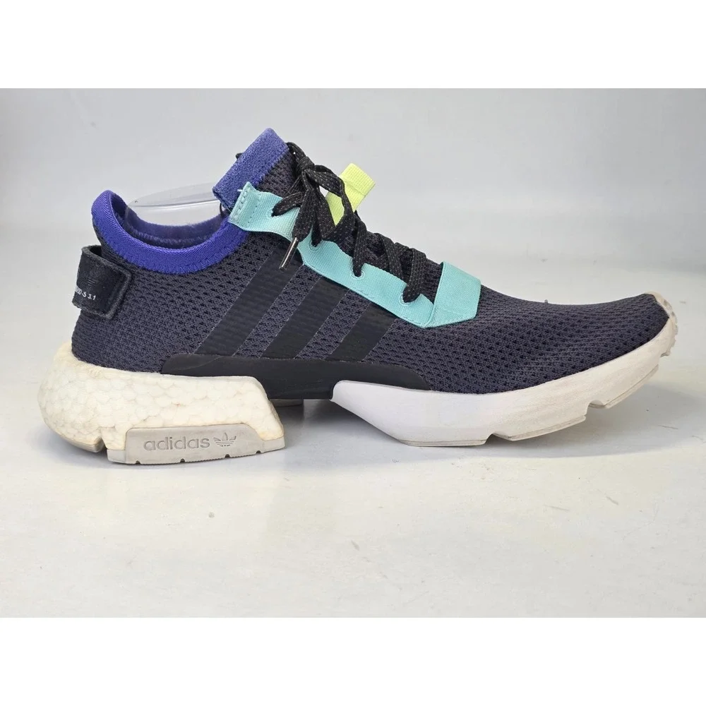 Adidas POD-S Men's Sneakers Size 10.5 Navy‎ Blue Athletic Running Slip On Shoes